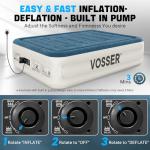 VOSSER Queen Air Mattress with Built-in Pump
