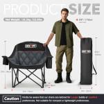 XL Oversized Camping Folding Chair with Cup Holder