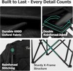 XL Oversized Camping Folding Chair with Cup Holder