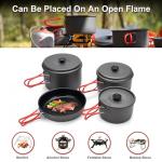 Alocs Portable Aluminum Camping Cookware Set