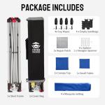 CROWN SHADES 13x13 Pop Up Canopy Tent - Blue