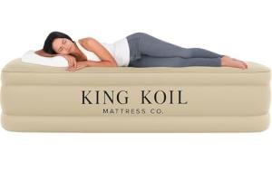 King Koil Twin Air Mattress with Built-in Pump