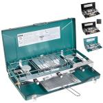 Portable 3-Burner Propane Camping Stove with Regulator