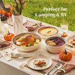 Nonstick Ceramic Camping Cookware Set - 5 Pieces