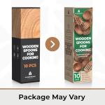 Wooden Kitchen Tools Set - 10 Durable Pieces