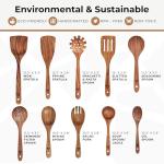 Wooden Kitchen Tools Set - 10 Durable Pieces