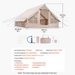 Inflatable Camping Tent for 5-8 People