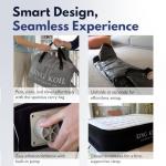 Queen Air Mattress with Built-in Pump for Camping