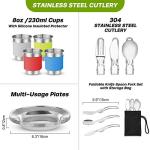 29-Piece Lightweight Camping Cookware Set