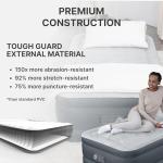 SleepLux Twin Air Mattress with Built-in Pump