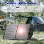 Portable 100W Solar Panel for Camping and Travel