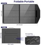 Portable 100W Solar Panel for Camping and Travel