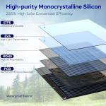 Portable 100W Solar Panel for Camping and Travel