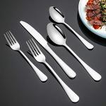 Briout 20-Piece Stainless Steel Camping Silverware Set