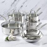 Martha Stewart Castelle 10-Piece Stainless Steel Cookware