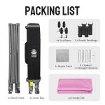 CROWN SHADES 10x10 Pop Up Canopy - Pink