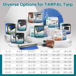 Heavy Duty 10x12 Feet Waterproof Tarp Cover