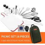 Portable Camping Kitchen Utensils Set with Bag