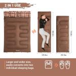 KingCamp Lightweight Double Sleeping Bag for Two
