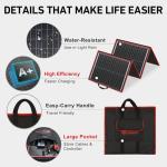 DOKIO 160W Portable Solar Panel Kit with USB Outputs