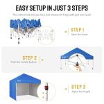 CROWN SHADES 10x10 Instant Pop-Up Canopy Tent