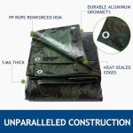 Waterproof Camo Tarp Cover 20x30 Feet