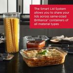 Rubbermaid Brilliance 9-Piece Glass Food Storage Set