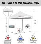 10x10ft Pop Up Canopy Tent with Roller Bag