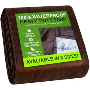 Heavy Duty Waterproof Tarp Cover 8x10