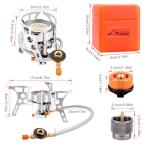 WADEO Windproof 3900W Camping Stove with Piezo Ignition