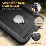 Portable 2-Burner Propane Camp Stove with Carry Bag