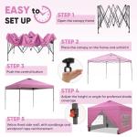10x10ft Pop Up Canopy Tent with Sidewalls