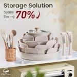 19-Piece Nonstick Ceramic Cookware Set for Camping