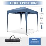 VINGLI 10x10 Pop-Up Canopy Tent with Sidewalls