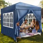 VINGLI 10x10 Pop-Up Canopy Tent with Sidewalls