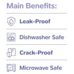 GUSTO 16 oz. Plastic Food Storage Containers