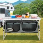 Portable Adjustable Aluminum Camping Kitchen Table