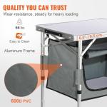 Portable Adjustable Aluminum Camping Kitchen Table