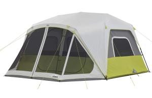 Large 12-Person Instant Cabin Tent with LED Lights