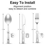 KINLINK 4-in-1 Portable Camping Utensils Set