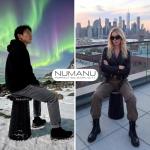 NUMANU XXL Folding Stool with Cushion and Carry Bag