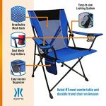 Kijaro Maldives Blue Camping Chair with Dual Lock