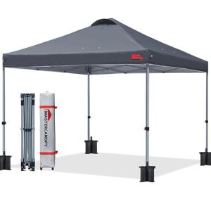 MASTERCANOPY 10x10 Pop-up Canopy Tent, Dark Gray