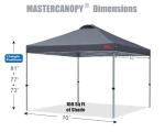 MASTERCANOPY 10x10 Pop-up Canopy Tent, Dark Gray