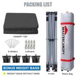 MASTERCANOPY 10x10 Pop-up Canopy Tent, Dark Gray