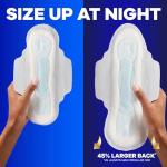 Maxi Overnight Pads with Wings, Size 4, 33 CT