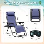 Adjustable Zero Gravity Lounge Chair Set of 2