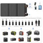 30W Foldable Solar Charger for Camping and Devices