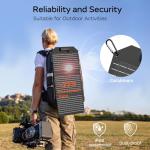30W Foldable Solar Charger for Camping and Devices