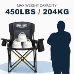 Overmont Oversized Folding Camping Chair with Cooler
